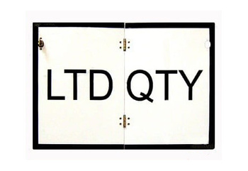 Tablica LTD QTY łamana