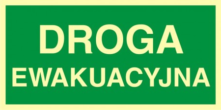 Znak droga ewakuacyjna (AC005) Signproject