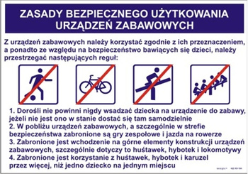 Zasady bezpiecznego użytkowania urządzeń zabawowych (422 XP-184)