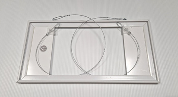 Ramki do znaków - Ramka podwieszana dwustronna z linką 60x30 cm