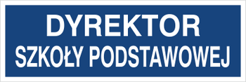 Znak dyrektor szkoły podstawowej na Folii Samoprzylepnej (801-221)