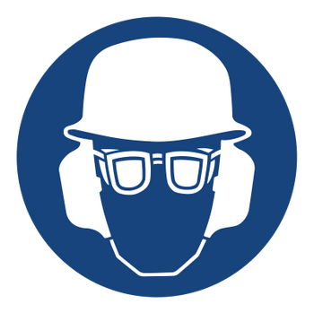 Znak stosuj ochrony osobiste na płycie PCV (420)