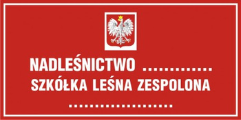 Znak Tablica informacyjna o nadleśnictwie (z godłem państwowym) (OB028)