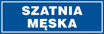 Znak Szatnia męska (PB042)