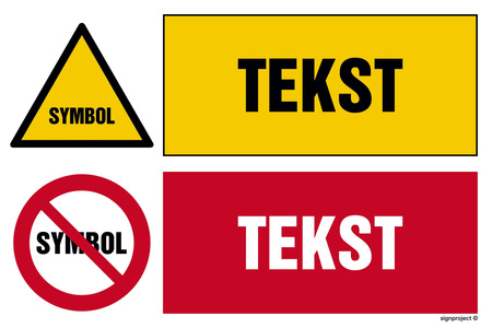 Znak na zamówienie Wzór S-509 na folii samoprzylepnej świecącej