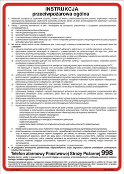 Instrukcja przeciwpożarowa ogólna (222 XO-02)