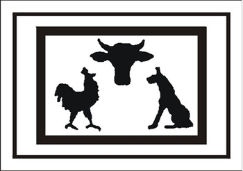 Znak żywe zwierzęta na Folii Samoprzylepnej (701-02)