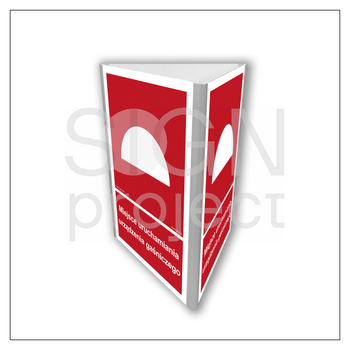 Znak BB803 Miejsce uruchamiania urządzenia gaśniczego (3D dościenny)