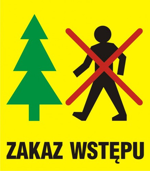 Znak Zakaz wstępu (OB031)