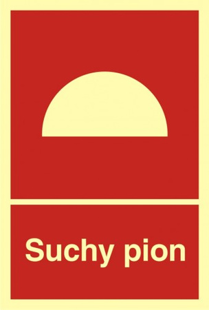 Znak suchy pion TD (BB006)