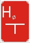 Znak tabliczka orientacyjna dla hydrantu (800-100)