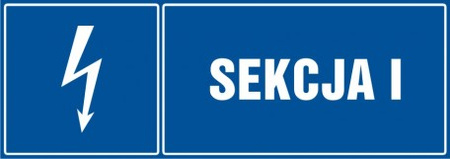 Znak Sekcja 1 na Folii Samoprzylepnej (HH039)