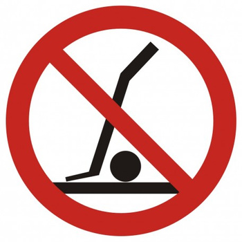 Znak zakaz podnoszenia wózkiem na Folii Samoprzylepnej (GB029)