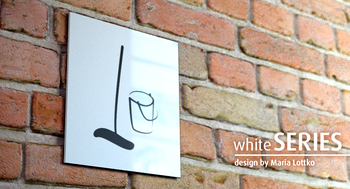 Znak Pomieszczenie gospodarcze whiteSERIES