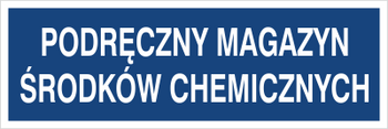 Znak podręczny magazyn środków chemicznych na płycie PCV (801-153)