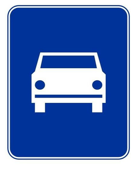 Znak informacyjny METALOWY Droga ekspresowa (D7)