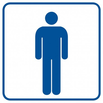 Znak Toaleta męska (RA016)