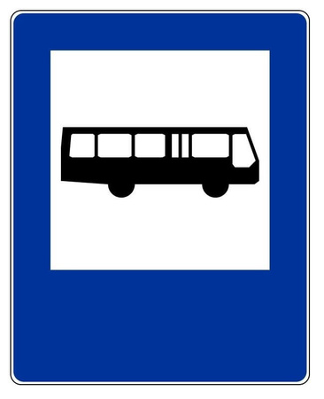 Znak informacyjny METALOWY Przystanek autobusowy (D15)