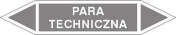 Tabliczka na rurociągi Para techniczna znak na Folii Samoprzylepnej (R-P04)