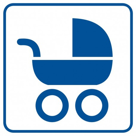 Znak Wózkarnia na płycie PCV (RA056)