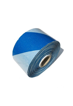 Taśma ostrzegawcza biało-niebieska 70mm/500m