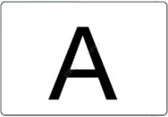 Tablica informacyjna "A" 300x400mm odblaskowa