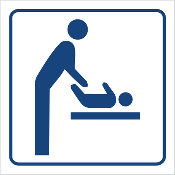 Znak miejsce do przewijania dzieci (823-73)