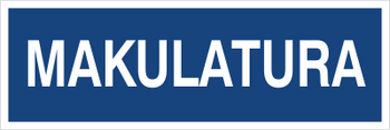Znak makulatura na Folii Samoprzylepnej (801-95)