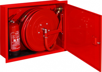 Hydrant wewnętrzny wnękowy DN25 z miejscem na gaśnicę obok - BOXMET