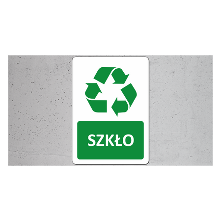 Znak Odpady ze szkła O-02