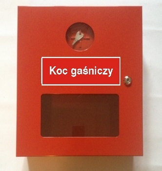 Szafka na koc gaśniczy z okienkiem
