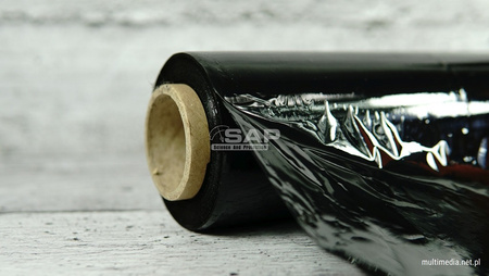 Folia stretch czarny 1,5 kg brutto