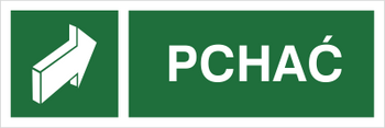 Znak pchać (112-01) Techem