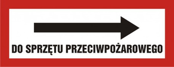 Znak do sprzętu przeciwpożarowego na płycie PCV (BC122P)