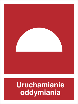 Znak uruchamianie oddymiania na Folii Samoprzylepnej (227-02)