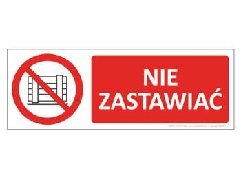Znak Nie zastawiać (T208)