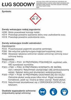Znak Ług sodowy (LC030)