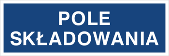 Znak pole składowania na płycie PCV (802-01)