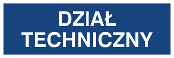 Znak dział techniczny na Folii Samoprzylepnej (801-76)