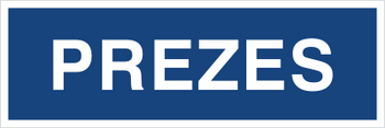 Znak prezes na Folii Samoprzylepnej (801-27)