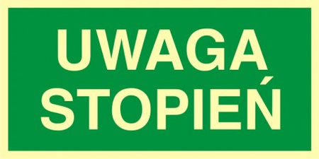 Znak uwaga stopień (AC023) Signproject