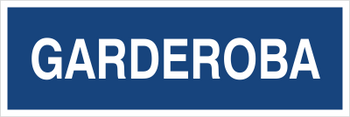 Znak garderoba na płycie PCV (801-93)