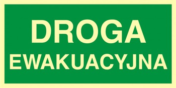 Znak droga ewakuacyjna (AC005) Signproject
