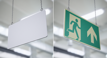 Wyjście ewakuacyjny prosto prawe (podwieszany) E102-P