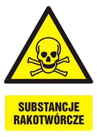 Znak Substancje rakotwórcze na Folii Samoprzylepnej (GF007)
