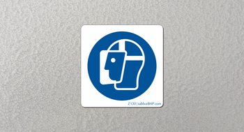 Oznaczenie Stosuj ochronę twarzy (Z130)