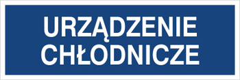 Znak urządzenie chłodnicze na Folii Samoprzylepnej (801-194)