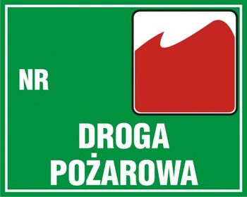Znak Droga pożarowa nr... (OB037)