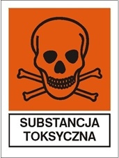 Znak substancja toksyczna na Folii Samoprzylepnej (700-03)