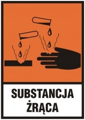 Znak substancja żrąca (C) (LB-005)